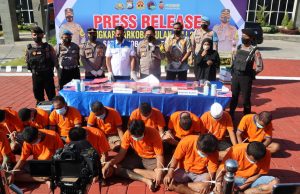 Polres Gresik Berhasil Amankan 16 Tersangka Narkoba