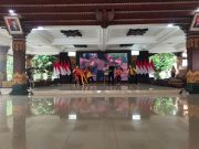 Jelang Malam Puncak Gebyar Harmoni Nusantara, Perwakilan Polres Mojokerto Geber Latihan