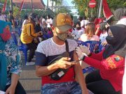 Polres Bojonegoro Gelar Vaksinasi dan Pengobatan Gratis di Kawasan CFD