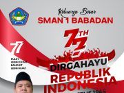 Keluarga Besar SMAN 1 Babadan Ponorogo Mengucapkan Dirgahayu Kemerdekaan Ke-77 Republik Indonesia