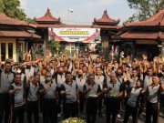 Jumat Sehat dan Peringati HUT RI ke 77, Polres Ponorogo Gelar Olahraga bersama