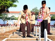 Peringati Hut ke 61 Gerakan Pramuka Tahun 2022, Dandim 0802/Ponorogo Pimpin Ziarah Ke Taman Makam Pahlawan