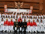 Pengukuhan Paskibraka HUT RI Ke-77 Kabupaten Ponorogo