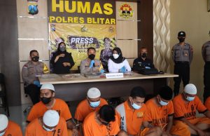 Berhasil Mengungkap 7 Kasus Curanmor, Polres Blitar Amankan 13 Tersangka