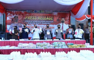 Sabu 236,79 kg, Ekstasi 11 Ribu Butir, Ganja 57 kg dan Jutaan Butir Obat Keras Hasil Sitaan Dimusnahkan Polda Jatim