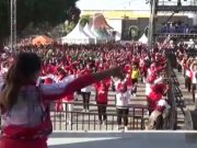 Ambyar Award Ribuan Warga Ponorogo Ikuti Senam Massal dan Berbagai Lomba