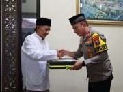 Silaturahmi ke Ketua PCNU, Kapolresta Mojokerto Bersama Ulama Sepakat Tolak Berita Hoax