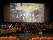 Gandeng Media dan Pelajar, Kapolres Ponorogo Nobar Film Berjudul “Sayap – Sayap Patah”