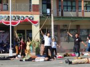 Drama Teatrikal Perjuangan Warnai Upacara HUT RI Ke-77 di SMAN 3 Ponorogo