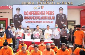 Polres Bangkalan Berhasil Ungkap 29 Kasus Selama Sebulan