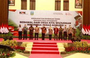 Ketua KPK RI bersama Forkopimda Jatim Membuka Sosialisasi dan Bimbingan Teknis Program Desa Anti Korupsi