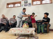 Peringati Hari Lalu Lintas Ke -67, Satlantas Polres Ponorogo Anjangsana Bantu Korban Kecelakaan