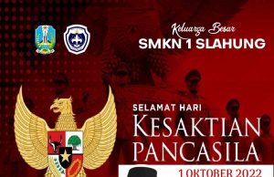 Keluarga Besar SMKN 1 Slahung Mengucapkan Selamat Hari Kesaktian Pancasila