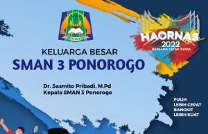 Keluarga Besar SMAN 3 Ponorogo Mengucapkan Selamat Hari Olahraga Nasional 2022