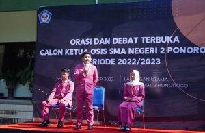 Pemilihan Ketua OSIS SMAN 2 Ponorogo Rasa Pemilu, Ada KPU Sekolah & Debat Calon