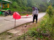 Tanah Bergerak di Kecamatan Ngrayun, Ponorogo, Akibatkan Jalan Penghubung Ambles