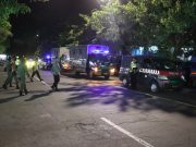 Antisipasi Gangguan Kamtibmas dan Cegah Balap Liar Puluhan Personel Polres Gresik Patroli Skala Besar
