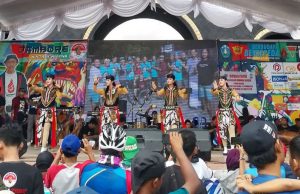 Pemkab Ponorogo Sosialisasi Rokok Ilegal di Grebeg Suro Jambore Nasional Minitrek Minion