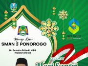 Keluarga Besar SMAN 3 Ponorogo Mengucapkan Hari Santri Nasional 22 Oktober 2022