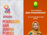 Civitas Akademika IAIN Ponorogo Mengucapkan Selamat Hari Sumpah Pemuda 28 Oktober 2022
