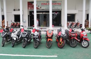 Polrestabes Surabaya Berhasil Ungkap Curanmor, 4 Tersangka dan 8 Unit Sepeda Motor Diamankan