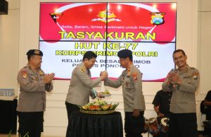 Kapolres Ponorogo Bersama Eks Brimob Gelar Acara Tasyakuran HUT Brimob Ke 77