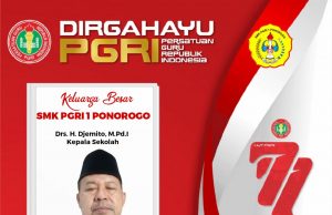 SMK PGRI 1 Ponorogo Mengucapkan Selamat Hari Guru Nasional & HUT Ke-77 PGRI 22 November 2022