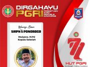 SMPN 5 Ponorogo Mengucapkan Selamat Hari Guru Nasional & HUT Ke-77 PGRI 22 November 2022