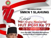 SMKN 1 Slahung Ponorogo Mengucapkan Selamat Hari Guru Nasional & HUT Ke-77 PGRI 22 November 2022