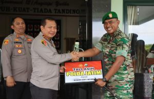 Soliditas Kapolda Jatim Kunjungi Markas Militer di Ngawi