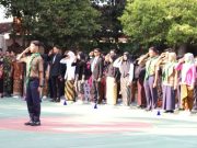Siswa SMA Muhipo Pakai Kostum Pejuang Peringati Hari Pahlawan