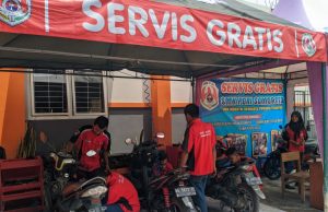 Service Motor Gratis, Bayar Pakai Doa Hanya di SMK PGRI Somoroto
