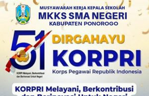 MKKS SMA Negeri Ponorogo Mengucapkan Dirgahayu Korpri