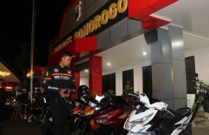 Satlantas Polres Ponorogo Amankan Puluhan Motor Balap Liar