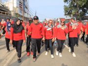 Puncak Peringatan HUT KORPRI ke 51, Jalan Santai Bersama Kang Bupati Sugiri Sancoko