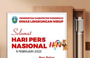 Dinas Lingkungan Hidup Kabupaten Ponorogo Mengucapkan Selamat Hari Pers Nasional 9 Februari 2023