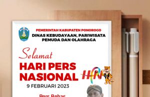 Disbudparpora Kabupaten Ponorogo Mengucapkan Selamat Hari Pers Nasional 9 Februari 2023