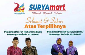 PT Daya Surya Sejahtera Surya Mart Mengucapkan Selamat Atas Terpilihnya Pimpinan Daerah Muhammadiyah & Aisyiyah Ponorogo 2022-2027