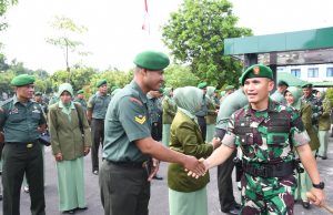 63 Prajurit Kodim Ponorogo Naik Pangkat