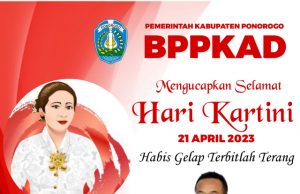 BPPKAD Kabupaten Ponorogo Mengucapkan Selamat Hari Kartini 21 April 2023