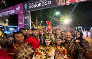 Kridha Taruna Reog SMAN 2 Ponorogo Tampil Ciamik Pada Jejak KaTa Kreatif Indonesia