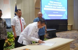 Kantor Imigrasi Ponorogo Mengikuti Pencanangan Pelayanan Publik Berbasis Hak Asasi Manusia