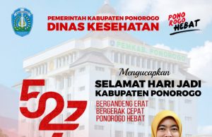 Dinas Kesehatan Kabupaten Ponorogo Mengucapkan Selamat Hari Jadi Ke-527 Kabupaten Ponorogo