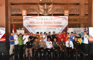 Parpol di Ponorogo Ikrarkan Tekad Pemilu Damai