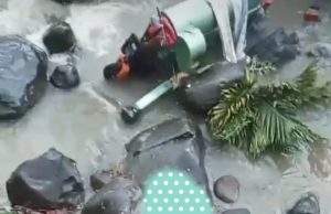 Selep Jagung Rem Blong Terjun ke Sungai, Pengemudi Meninggal