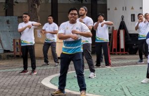 Peringati Bulan K3 Nasional, PLN Ponorogo Gelar Senam Bersama dilanjutkan dengan Lomba K3