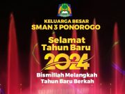 Keluarga Besar SMAN 3 Ponorogo Mengucapkan Selamat Tahun Baru 2024