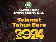 Keluarga Besar SMPN 1 Bungkal Mengucapkan Selamat Tahun Baru 2024