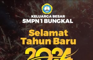 Keluarga Besar SMPN 1 Bungkal Mengucapkan Selamat Tahun Baru 2024