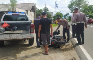 Tabrakan Beruntun di Balong Melibatkan Dua Mobil & Satu Motor